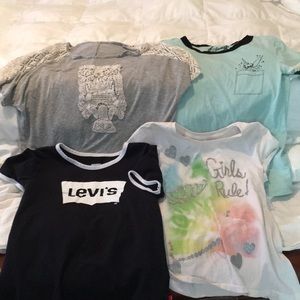 Four short sleeve 16 or x large shirts